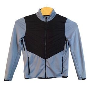 Kjus Men Release Jacket MG15-H06 Blue Navy Hybrid Full Zip Golf Ski Size 48 S